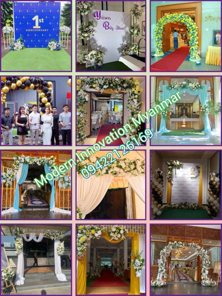 Wedding Floral Arch Entrance Decoration, Floral Backdrop, Floral Photo Booth