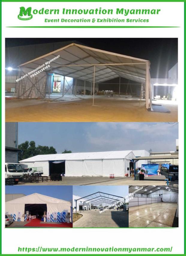 Modern Innovation Myanmar Wedding Tent Rental & Decoration