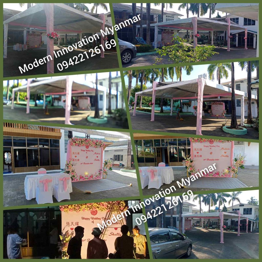 Modern Innovation Myanmar Wedding Tent Rental & Decoration